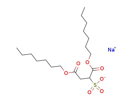 Molecular Structure of 4680-44-8 (sodium 1,4-diheptyl sulphonatosuccinate)