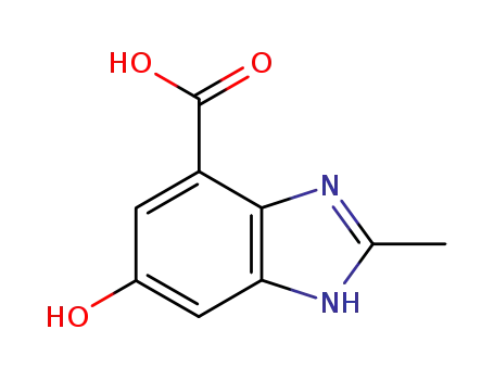6-hydroxy-2-methyl-1<sup>(3)</sup><i>H</i>-benzimidazole-4-carboxylic acid