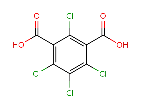Molecular Structure of 7401-89-0 (2,4,5,6-tetrachlorobenzene-1,3-dicarboxylic acid)