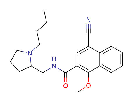 N-[(1-Butyl-2-pyrrolidinyl)methyl]-4-cyano-1-Methoxy-2-naphthalenecarboxamide
