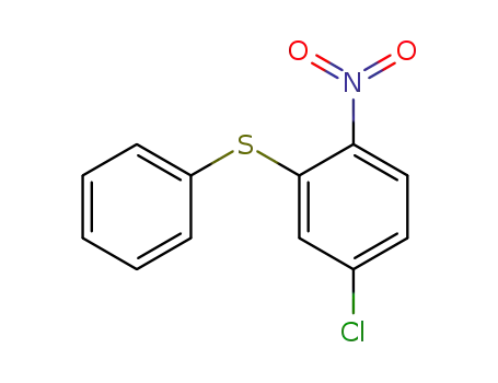 Molecular Structure of 33358-41-7 (Benzene, 4-chloro-1-nitro-2-(phenylthio)-)