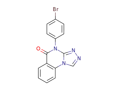 Molecular Structure of 67811-57-8 ([1,2,4]Triazolo[4,3-a]quinazolin-5(4H)-one, 4-(4-bromophenyl)-)