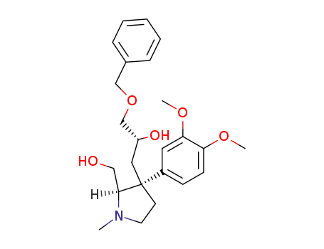 (R)-1-Benzyloxy-3-[(2R,3R)-3-(3,4-dimethoxy-phenyl)-2-hydroxymethyl-1-methyl-pyrrolidin-3-yl]-propan-2-ol