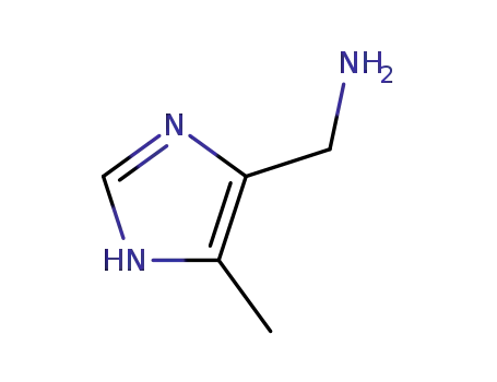 Molecular Structure of 66780-83-4 (1H-IMIDAZOLE-4-METHANAMINE,5-METHYL)
