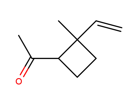 Molecular Structure of 173829-76-0 (Ethanone, 1-(2-ethenyl-2-methylcyclobutyl)-, (1S-cis)- (9CI))