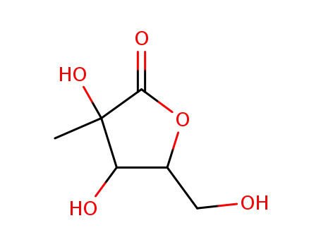 Molecular Structure of 53008-96-1 (D-Lyxonicacid, 2-C-methyl-, g-lactone)