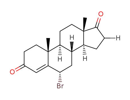 Molecular Structure of 61145-67-3 (6α-Bromo Androstenedione)