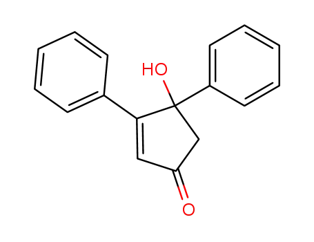 Molecular Structure of 5587-78-0 (4-HYDROXY-3,4-DIPHENYL-CYCLOPENT-2-ENONE)