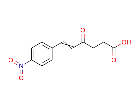 Molecular Structure of 85846-76-0 (5-Hexenoic acid, 6-(4-nitrophenyl)-4-oxo-, (5E)-)