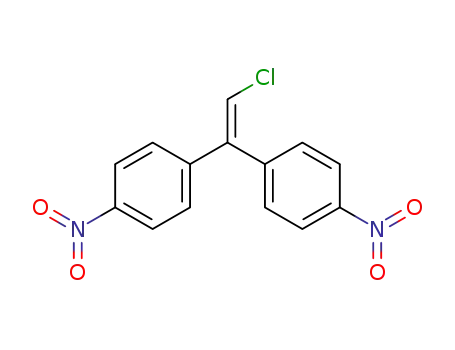 Molecular Structure of 18370-19-9 (Benzene, 1,1'-(chloroethenylidene)bis[4-nitro-)