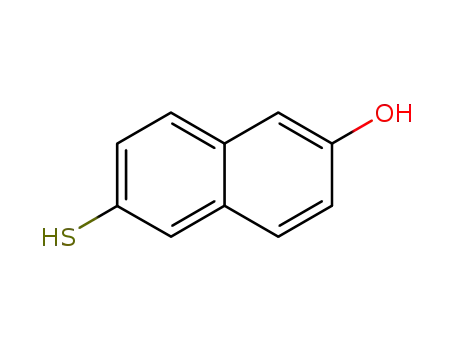 Molecular Structure of 6088-50-2 (2-Naphthalenol, 6-mercapto-)