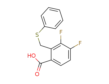 3,4-difluoro-2-((phenylthio)methyl)benzoic acid
