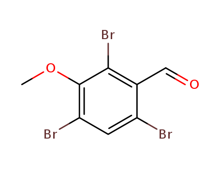 Molecular Structure of 133871-69-9 (Benzaldehyde, 2,4,6-tribromo-3-methoxy-)
