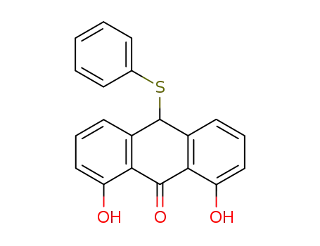 10-phenylthio-1,8-dihydroxy-9-anthrone
