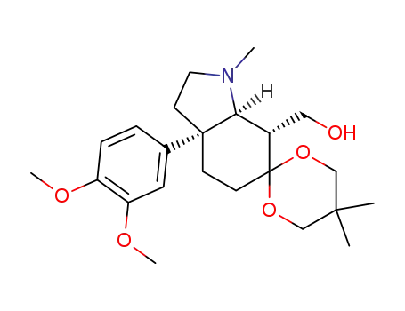 (+)-(3aS,7R,7aS)-[3a-(3,4-dimethoxyphenyl)-6,6-(2,2-dimethylpropylenedioxy)-1-methyloctahydroindol-7-yl]methanol