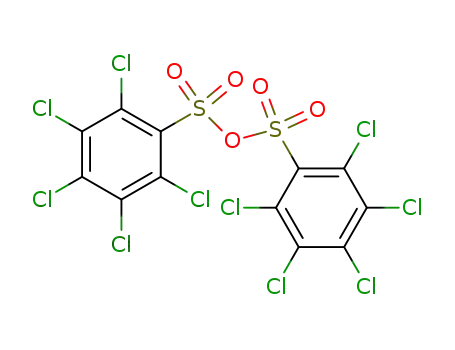 Molecular Structure of 39206-48-9 (pentachlorobenzenesulfonic anhydride)