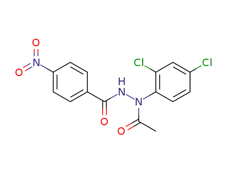 <i>N</i>-acetyl-<i>N</i>-(2,4-dichloro-phenyl)-<i>N</i>'-(4-nitro-benzoyl)-hydrazine