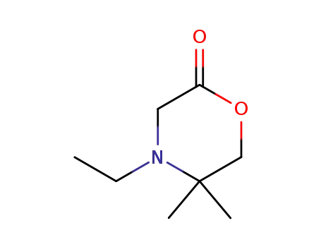 Molecular Structure of 136476-53-4 (5,5-dimethyl-4-ethyl-2-oxomorpholine)