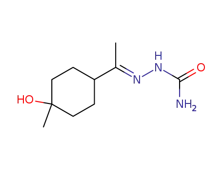 Molecular Structure of 103985-21-3 (1-(4-hydroxy-4-methyl-cyclohexyl)-ethanone semicarbazone)