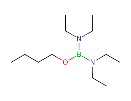 Molecular Structure of 33460-29-6 (n-C<sub>4</sub>H<sub>9</sub>OB(N(C<sub>2</sub>H<sub>5</sub>)2)2)