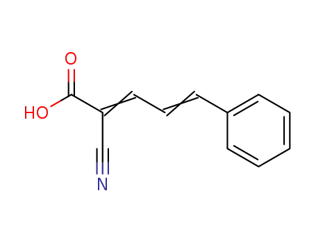 Molecular Structure of 24139-57-9 (ALPHA-CYANO-5-PHENYL-2,4-PENTADIENIC ACID)