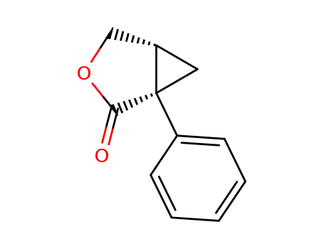 Molecular Structure of 96847-53-9 ((1S,5R)-1-Phenyl-3-oxabicyclo[3.1.0]hexan-2-one)