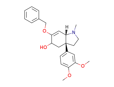 (3aR,7aS)-6-Benzyloxy-3a-(3,4-dimethoxy-phenyl)-1-methyl-2,3,3a,4,5,7a-hexahydro-1H-indol-5-ol