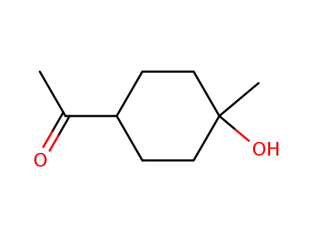 Molecular Structure of 5034-20-8 (1-(4-hydroxy-4-methylcyclohexyl)ethan-1-one)