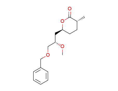 (3R,6S)-6-((S)-3-Benzyloxy-2-methoxy-propyl)-3-methyl-tetrahydro-pyran-2-one