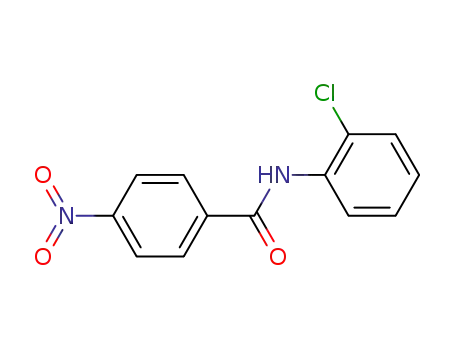 Molecular Structure of 2585-28-6 (N-(2-Chlorophenyl)-4-nitrobenzaMide, 97%)