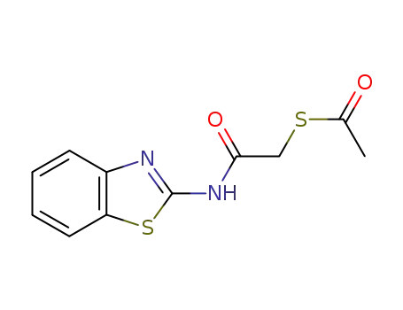 Molecular Structure of 63123-39-7 (S-benzothiazol-2-ylcarbamoylmethyl thioacetate)