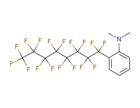 Molecular Structure of 80791-08-8 (2-perfluorooctyl-N,N-dimethylaniline)