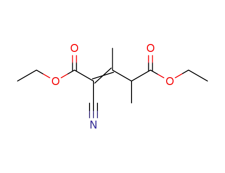 Molecular Structure of 34611-29-5 (diethyl 2-cyano-3,4-dimethylpent-2-enedioate)