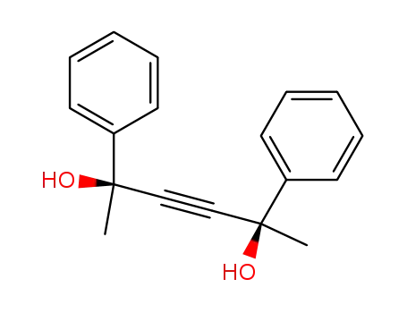 Molecular Structure of 18831-01-1 (<i>meso</i>-2,5-diphenyl-hex-3-yne-2,5-diol)