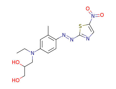 1,2-Propanediol,3-[ethyl[3-methyl-4-[2-(5-nitro-2-thiazolyl)diazenyl]phenyl]amino]-