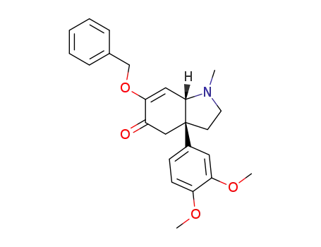 (3aR,7aS)-6-Benzyloxy-3a-(3,4-dimethoxy-phenyl)-1-methyl-1,2,3,3a,4,7a-hexahydro-indol-5-one