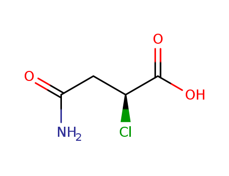 Molecular Structure of 141590-02-5 (Butanoic acid, 4-amino-2-chloro-4-oxo-, (S)-)