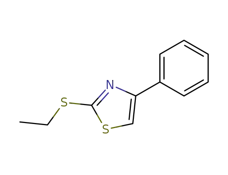 Molecular Structure of 5316-74-5 (2-(ethylthio)-4-phenylthiazole)