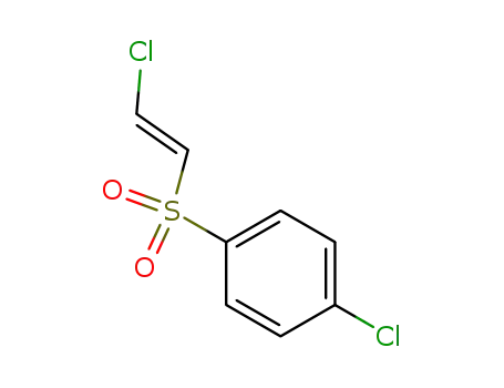 Molecular Structure of 57991-99-8 (Benzene, 1-chloro-4-[(2-chloroethenyl)sulfonyl]-, (E)-)