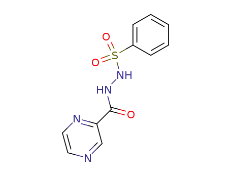 Molecular Structure of 34569-20-5 (<i>N</i>-benzenesulfonyl-<i>N</i>'-pyrazinecarbonyl-hydrazine)