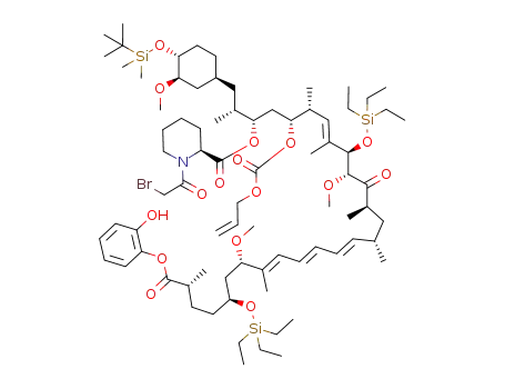 Molecular Structure of 930803-74-0 (C<sub>79</sub>H<sub>134</sub>O<sub>16</sub>Si<sub>3</sub>NBr)