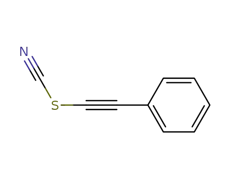 Molecular Structure of 83893-97-4 (Thiocyanic acid, phenylethynyl ester)