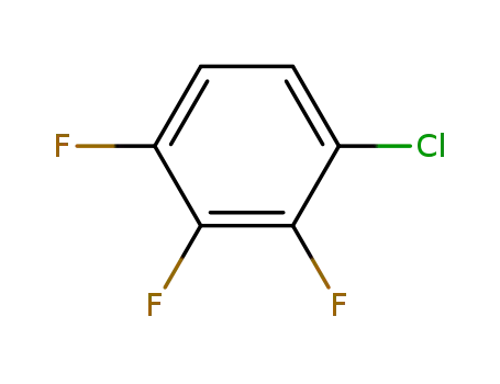 Molecular Structure of 36556-42-0 (2,3,4-Trifluorochlorobenzene)
