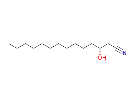 Molecular Structure of 259799-90-1 ((R)-1-cyanotridecan-2-ol)
