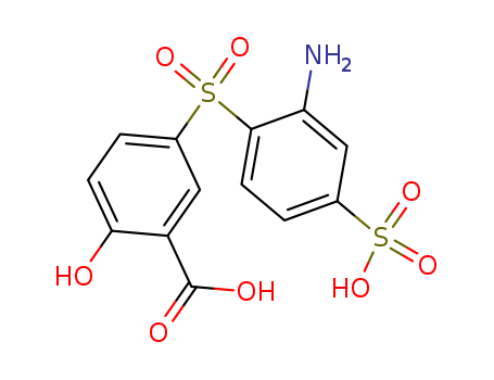 5-[(2-amino-4-sulphophenyl)sulphonyl]salicylic acid