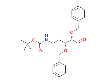 Molecular Structure of 943135-46-4 ((2S,3R)-5-[N-(tert-butoxycarbonyl)amino]-2,3-dibenzyloxypentanal)