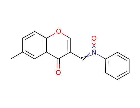 Molecular Structure of 213273-02-0 (N-((6-methyl-4-oxo-4H-chromen-3-yl)methylene)aniline oxide)