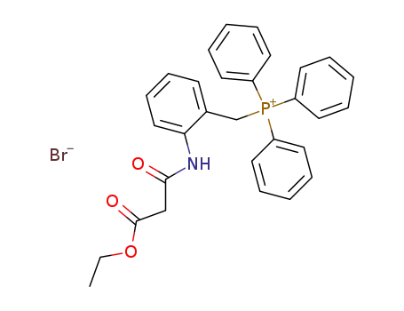 Molecular Structure of 101315-54-2 (triphenyl((ethyl(2-carbamoyl)acetate)-2-benzyl)phosphonium bromide)