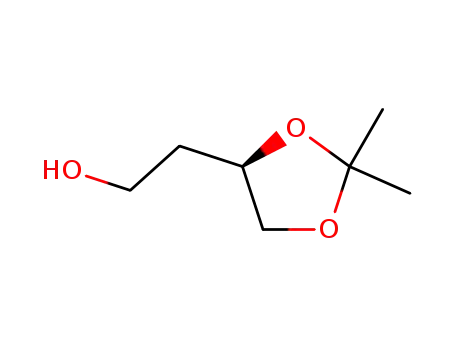 Molecular Structure of 70005-89-9 ((4R)-4-(2-HYDROXYETHYL)-2,2-DIMETHYL-1,3-DIOXOLANE)