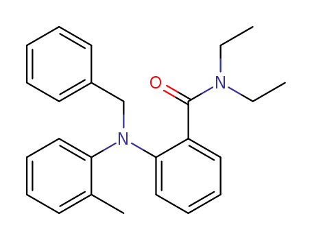 Molecular Structure of 332081-60-4 (2-(benzyl-<i>o</i>-tolyl-amino)-<i>N</i>,<i>N</i>-diethyl-benzamide)